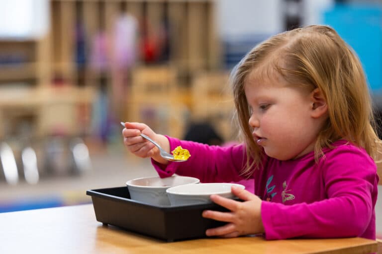 A Montessori classroom at Inspire Kids Montessori