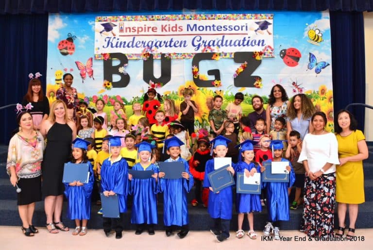 Kindergarten graduation at Inspire Kids Montessori.