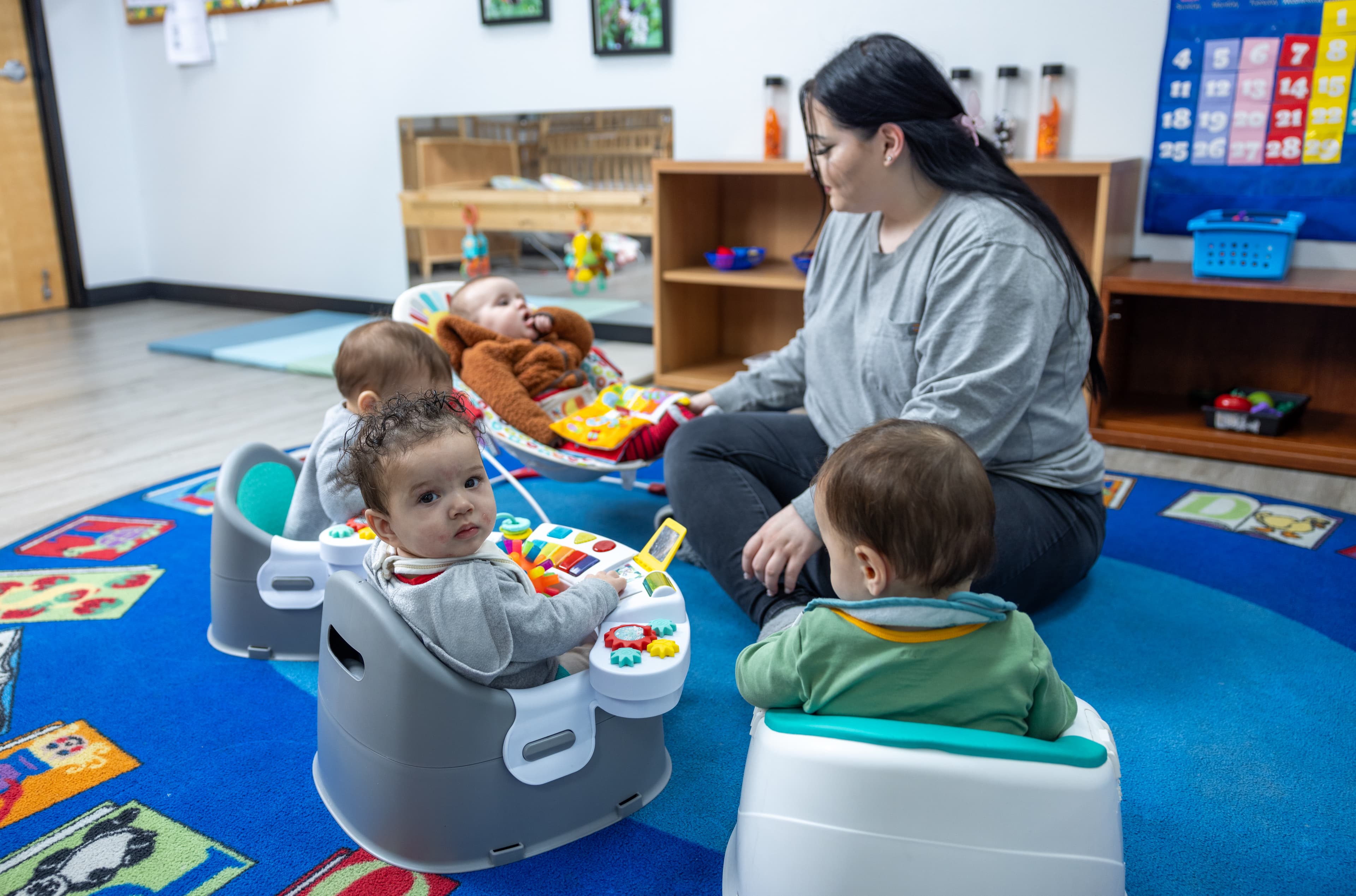 Infants learning in a group